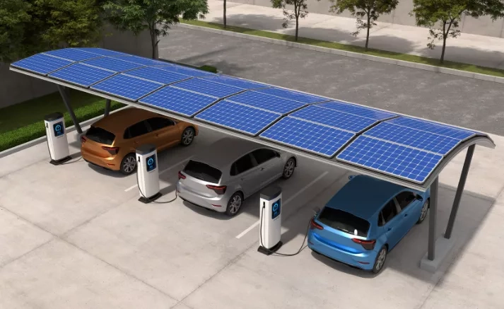 Panneau solaire voiture électrique